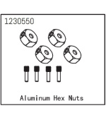 Aluminum Hex Nuts (4)