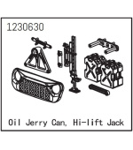 Grill, Oil Jerry Can and High Lift Jack