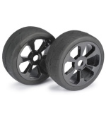 Wheel Set Buggy 6 Spoke / Street black 1:8 onroad