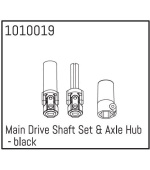 AB240013-Bl (1010019) - Main Drive Shaft Set & Axle Hub - black