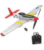 RC letadlo Mustang P51 RC Gilder, 6-osý gyroskop, RTF