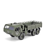 S-Idee RC vojenský truck 1:16 zelený proporcionální jízda